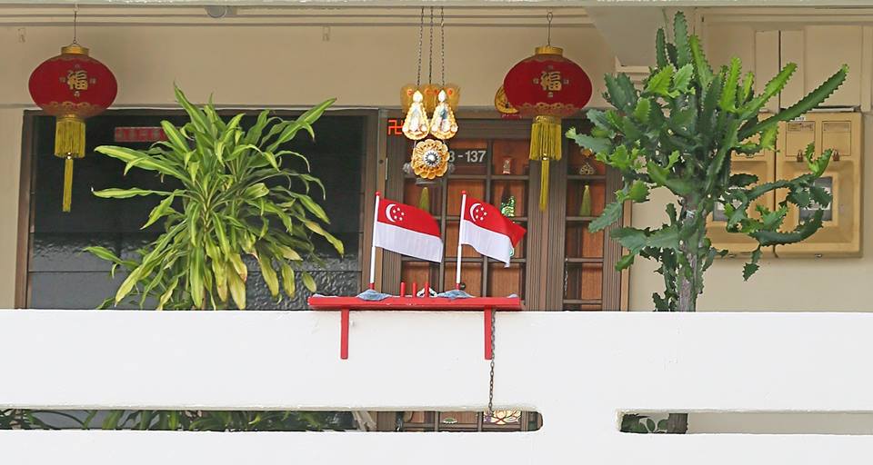 国旗能成为祭品吗？（摄影/洪璐华）