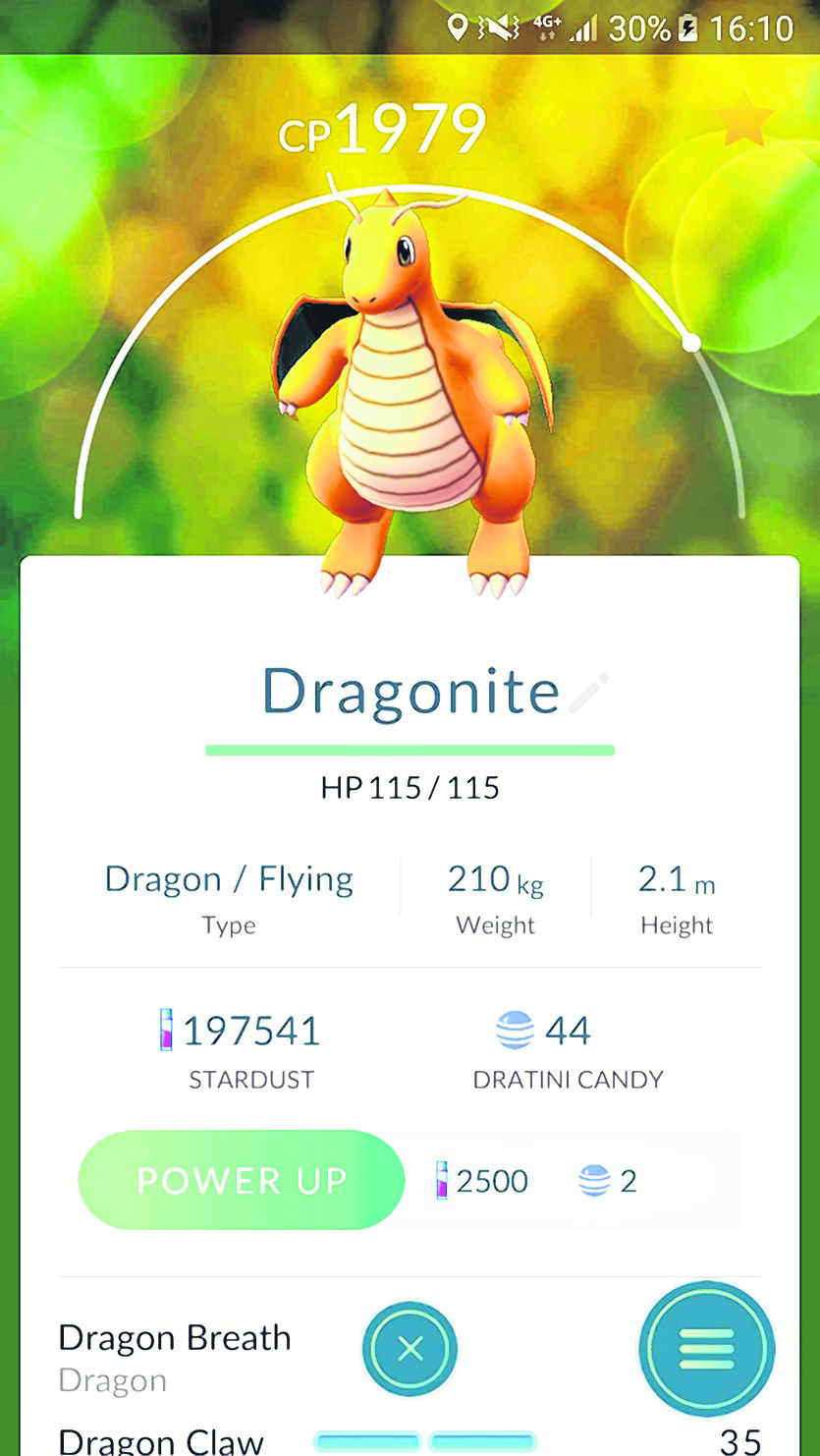 快龙每次强化就可以增加50CP。